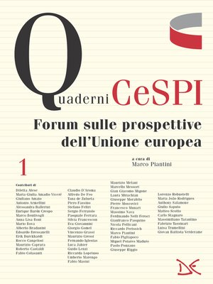 cover image of Forum sulle prospettive dell'Unione europea